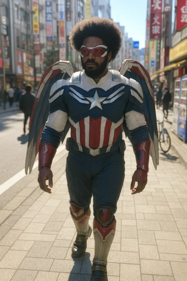 Black Falcon - Captain America Armor / Cosplay Pattern DIY - Image 3