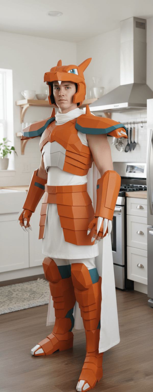 The Saint Seiya Armor design of Charizard Cosplay Pattern DIY - Saint ...