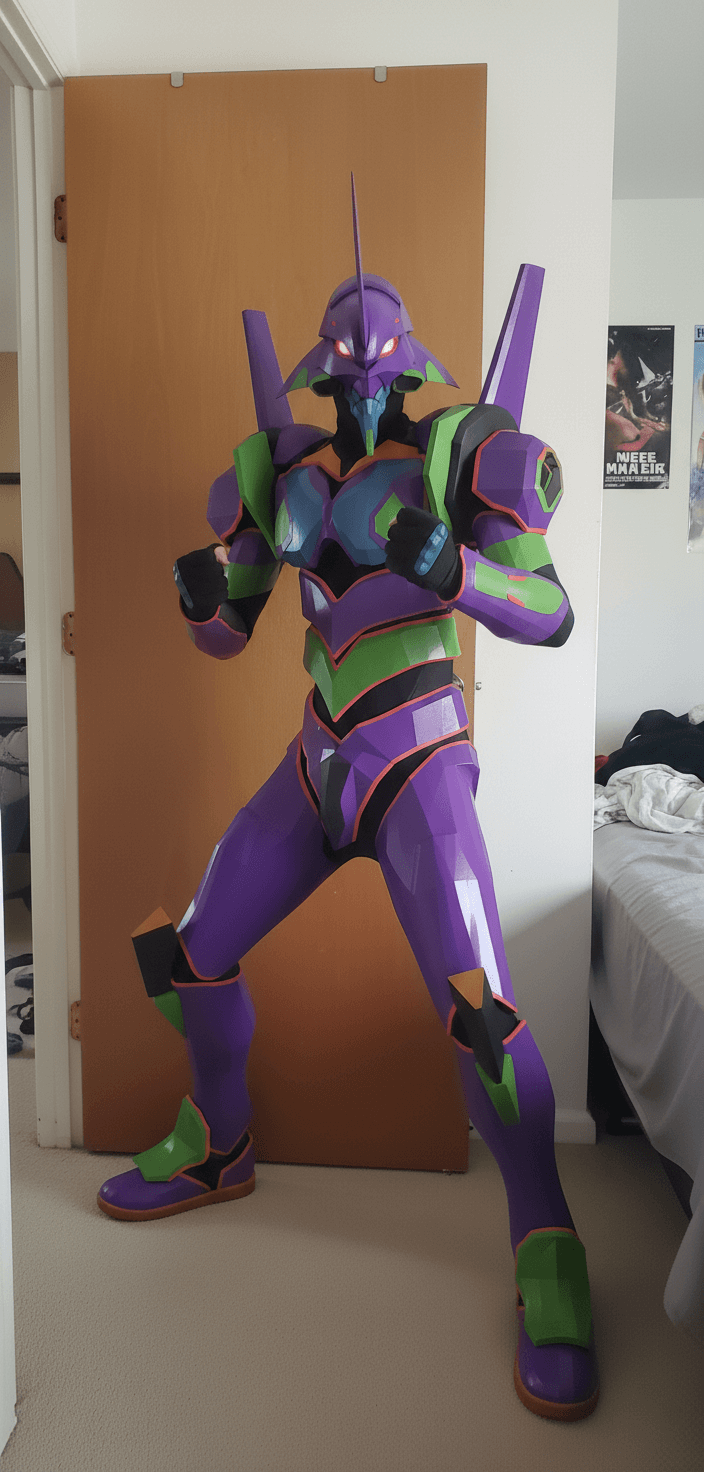 Eva 01 Armor Cosplay Pattern DIY - Evangelion 1 Eva 01 Armor Cosplay Pattern DIY - Evangelion