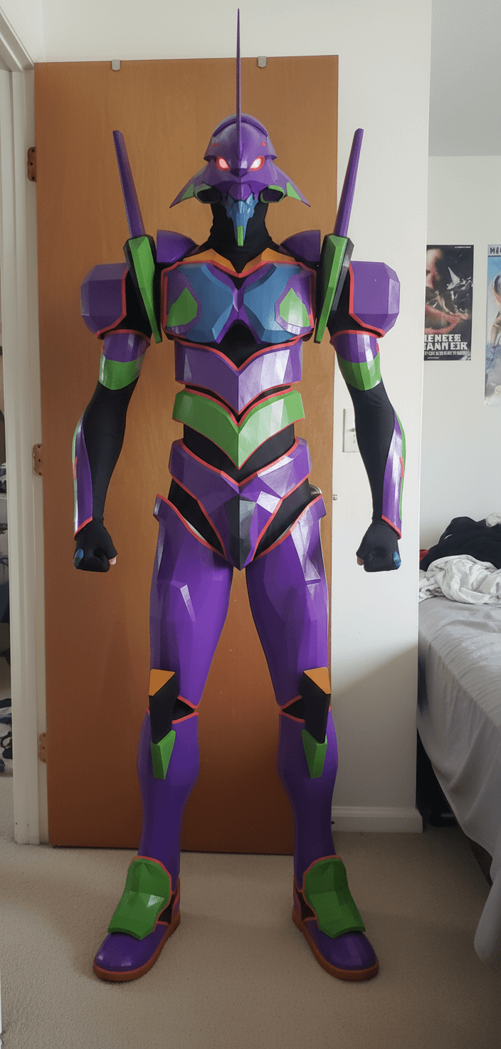 Eva 01 Armor Cosplay Pattern DIY - Evangelion 2 Eva 01 Armor Cosplay Pattern DIY - Evangelion - Image 2
