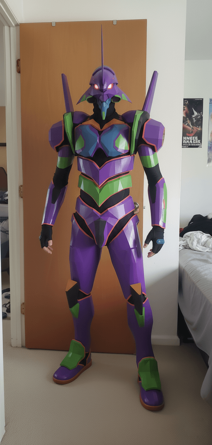 Eva 01 Armor Cosplay Pattern DIY - Evangelion 3 Eva 01 Armor Cosplay Pattern DIY - Evangelion - Image 3