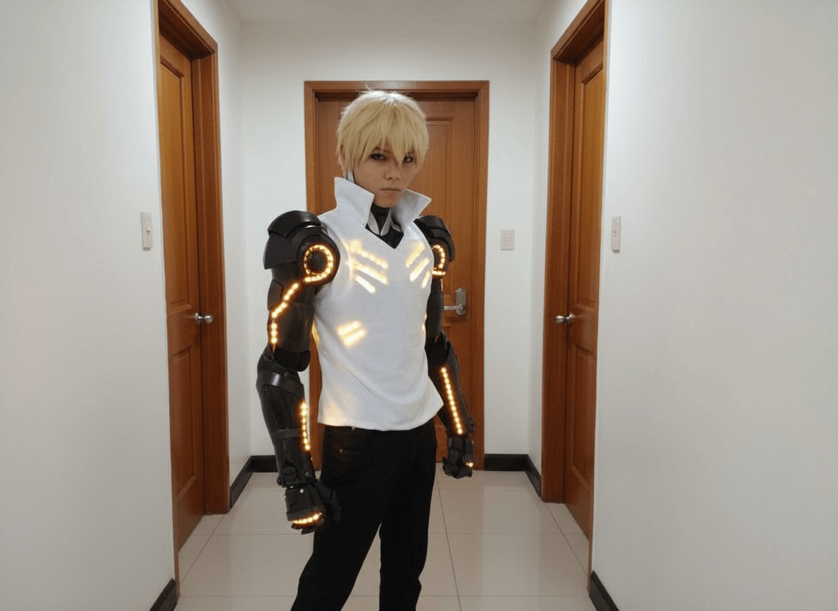 Automaton Prosthesis of Genos Arm Mode Cosplay Pattern DIY - One Punch Man 1 Automaton Prosthesis of Genos Arm Mode Cosplay Pattern DIY - One Punch Man