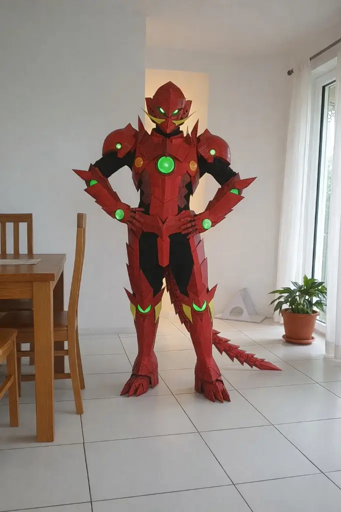 Issei Dragon Armor Cosplay Pattern DIY - High School DXD 2 Issei Dragon Armor Cosplay Pattern DIY - High School DXD - Image 2