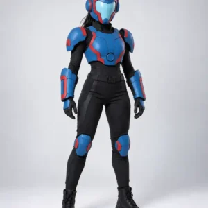 Hiro Hamada armor cosplay pattern inspired by Big Hero 6, studio view