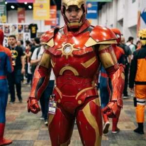 Iron Man Godkiller v1-inspired EVA foam cosplay armor front view