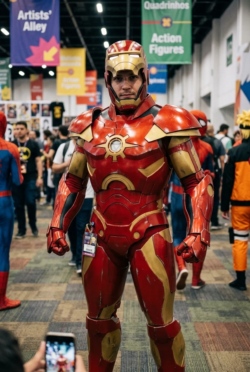 Iron Man Godkiller v1 Armor Cosplay Pattern | Pepakura PDO EVA Foam 1 Iron Man Godkiller v1-inspired EVA foam cosplay armor front view